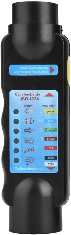 7-poliger Anhänger-prüfstecker, 7-poliger Anhängerbeleuchtungstester, 12-v-anhängerkupplungs-verkabelungstester, Anhängerkupplungs-elektriktester, Diagnosegerät