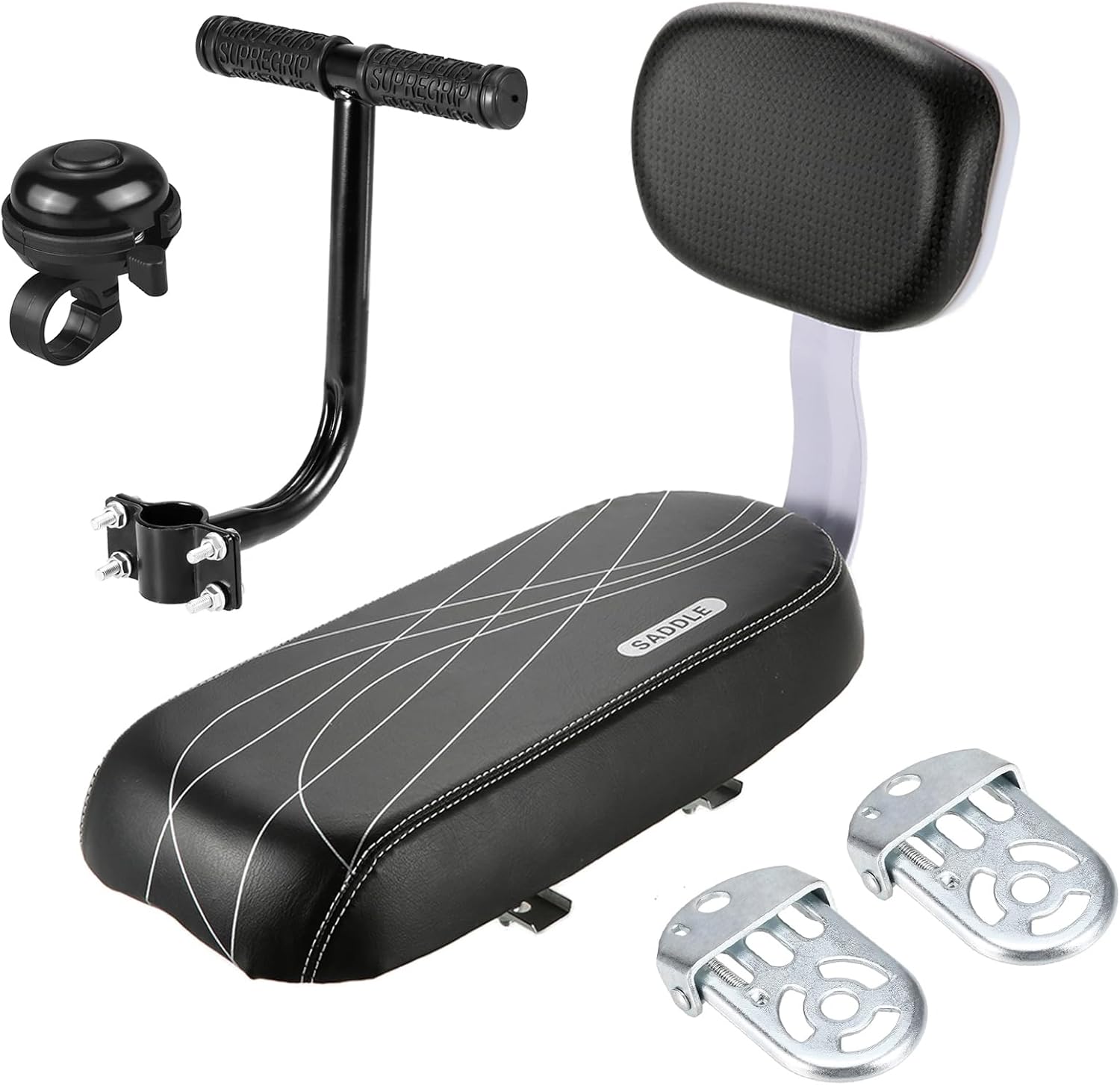 Kinderfahrrad-set Mit Sitz, Klingel, Fußstützen, Lenker, Tragkraft 45 Kg, Faltbar