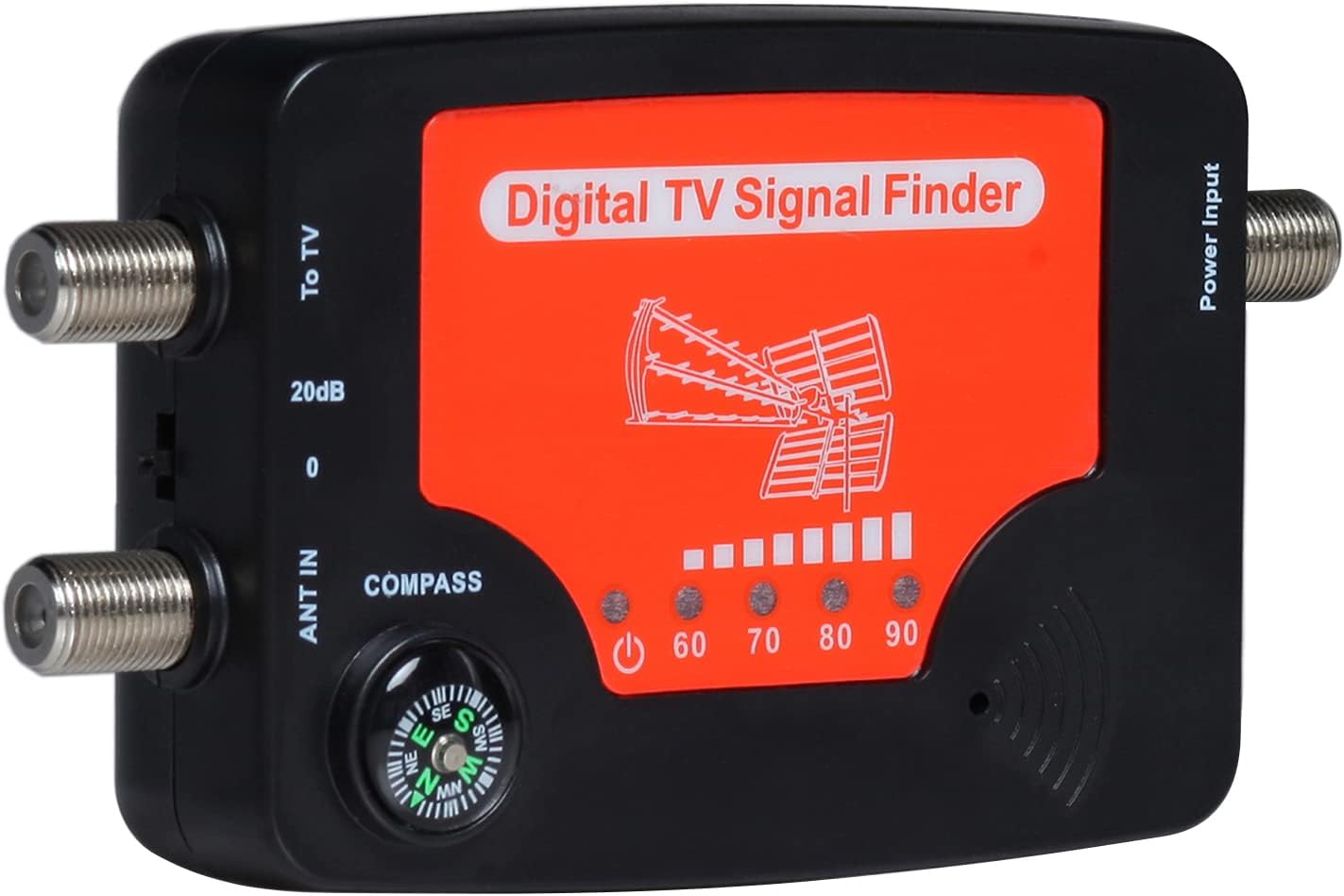 Led-tv-signaldetektor Mit Kompassalarm Und Alarmfunktion