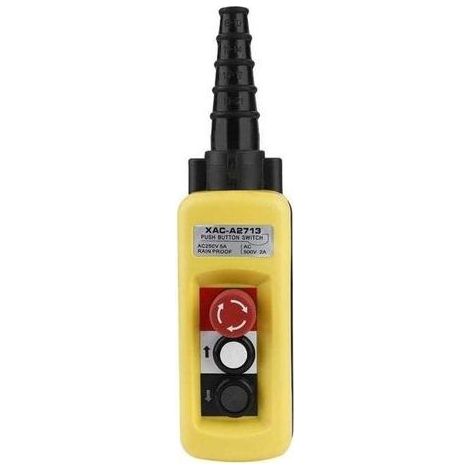 Fenoplasticacommutateur Kranhub Xaca2713 - Federungssteuerung + Bouton Pression + Not-aus (2 Touches) - Compatible Avec Matériel Industriel - Robuste - Professionnels