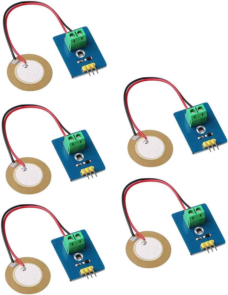 5-teiliges 3,3v/5v Analoges Keramisches Piezoelektrisches Vibrationssensormodul Für Arduino Diy-kit