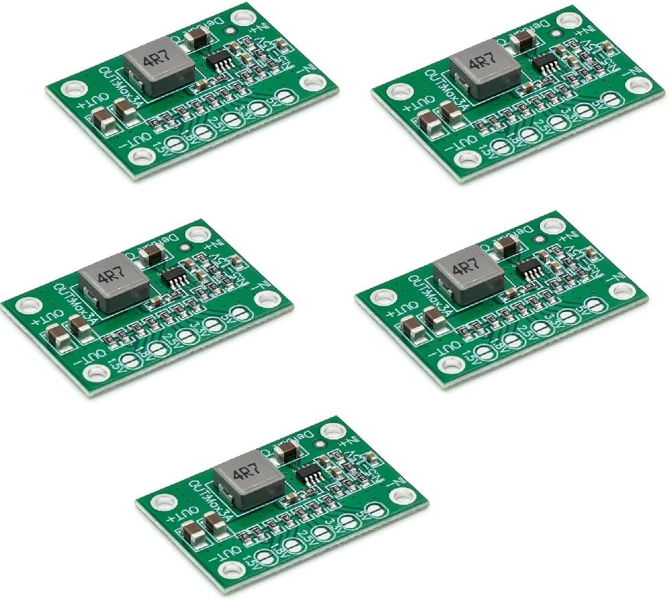 5-teiliges Einstellbares Abwärtsnetzteilmodul, 1,25 V–5 V Ausgang, 5–16 V Eingang