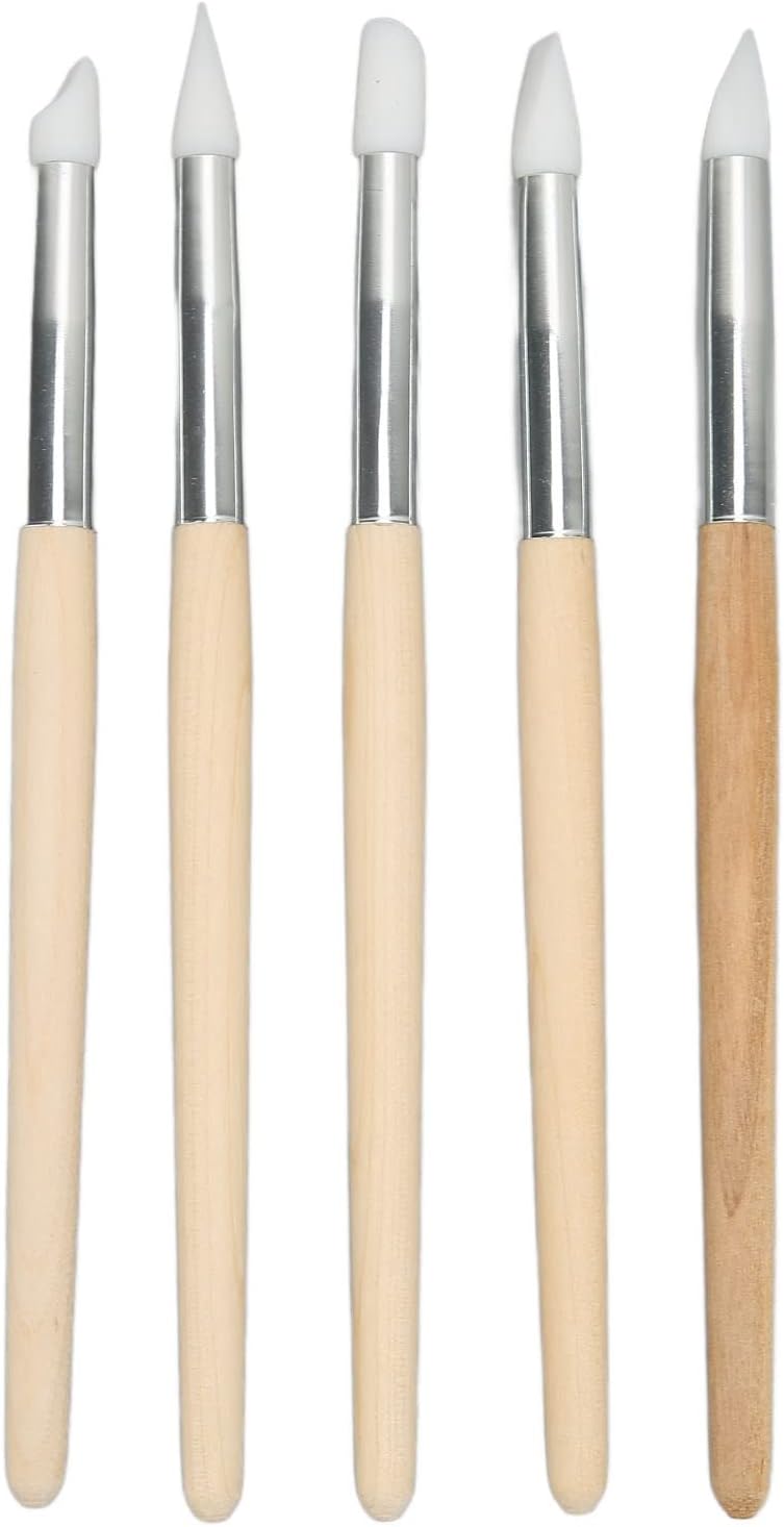 Uhrenreinigungsset, 5-teilig, Multifunktionale Silikonbürste, Schaberstift, Für Uhrenreparateure, Hochwertige Qualität, Langlebig