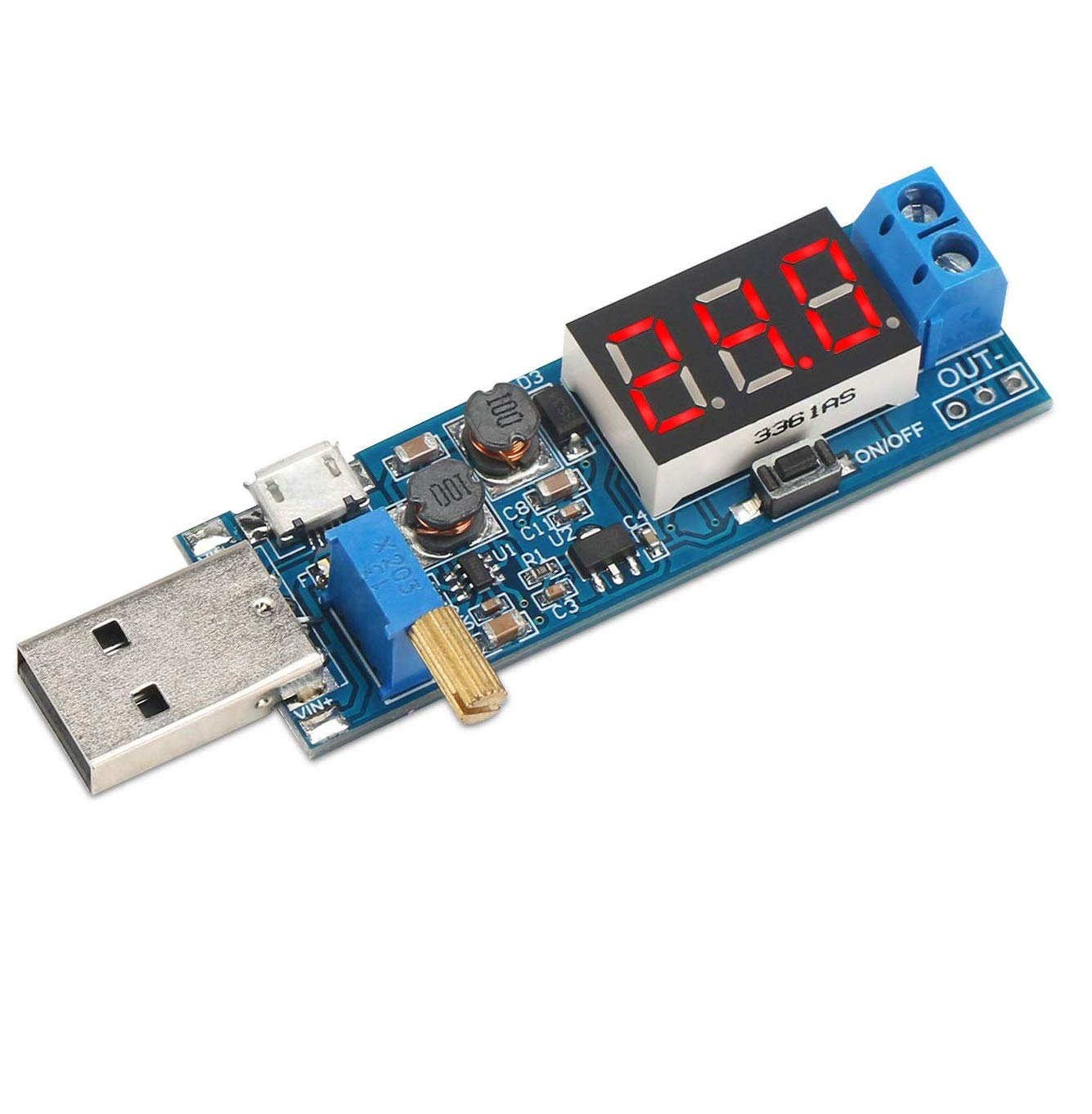 Usb-eingangsregler Dc 3,5 V–12 V Auf 1,2 V–24 V Aufwärts-/abwärtswandlerplatine