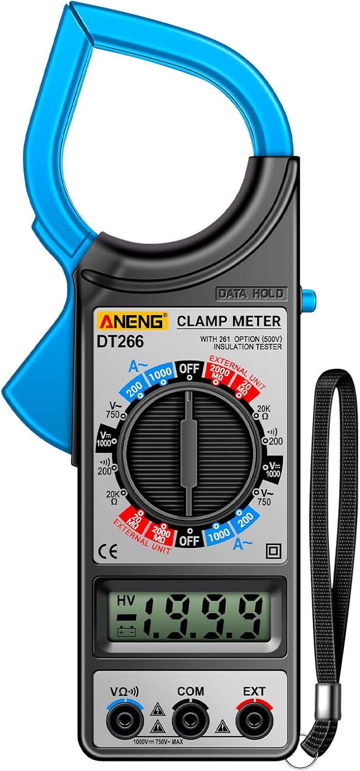 Stromzange Mit Lcd-display, Baujahr 1999, Digital, True Rms, Professionell, Ac/dc-strom- Und Spannungsprüfer, Multimeter, Stromzange, Amperemeter