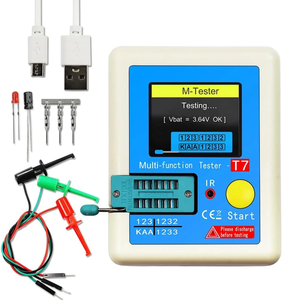 Multifunktions-transistortester: Tft-dioden-trioden-kapazitätstester, Lcr-, Esr-, Npn-, Pnp-, Mosfet- Und Ir-tester