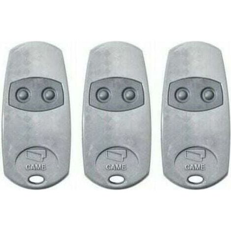Télécommande 2 Canaux - Fréquence 433,92 Mhz - Portée 50 À 150 M - Alimentation 2 Piles Cr2016 - Compatible Systèmes Automatisation Portail Et Porte De Garage - Lot De 3