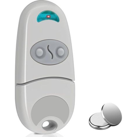 Télécommande Portail - 433,92 Mhz - 2 Canaux - Code Tournant - Compatible Récepteurs Automatisés - 3 Pièces