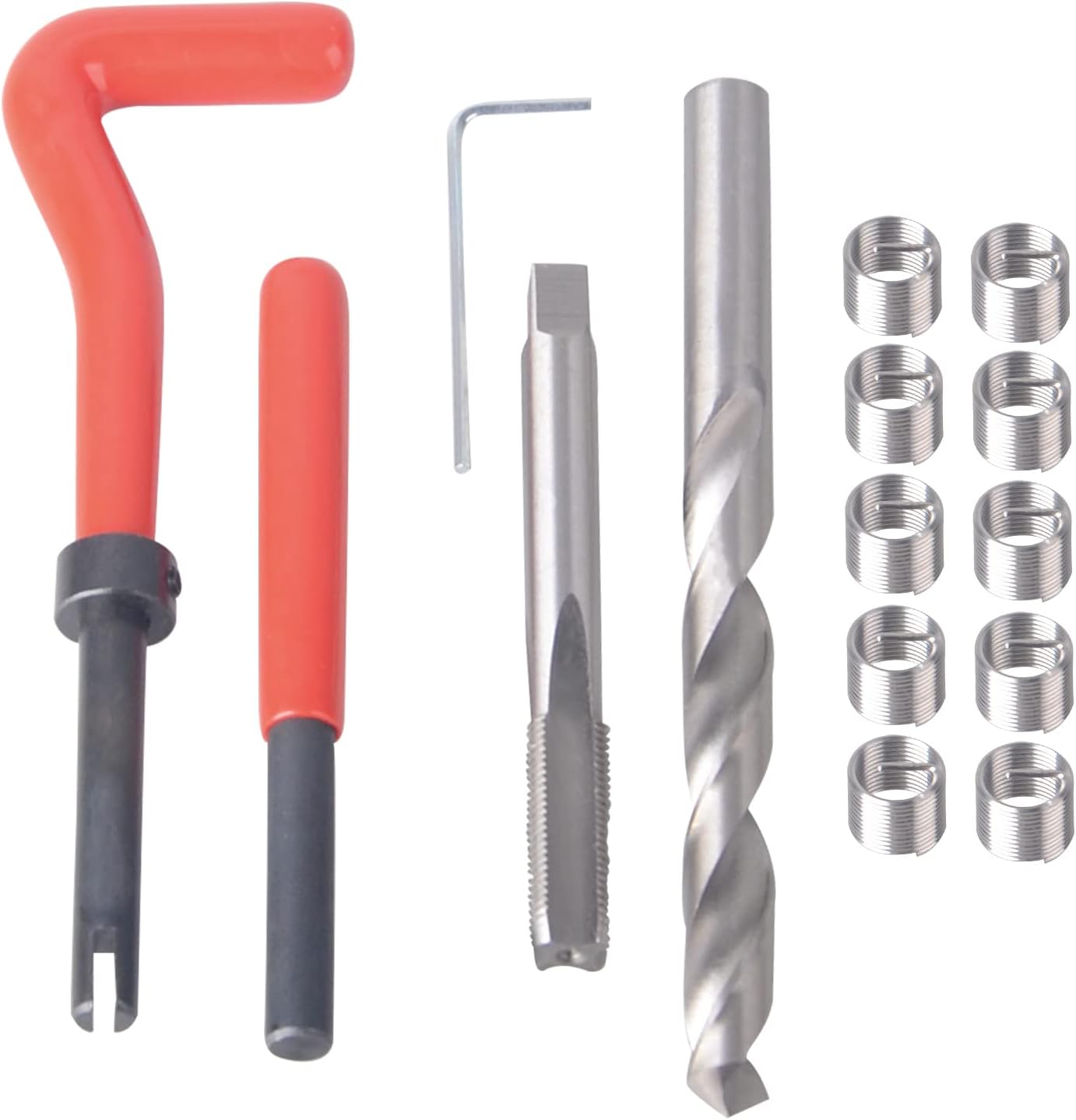 M10 X 1,0 Mm Gewindereparaturset, Werkzeuge Zur Reparatur Von Spiralgewinden, Gewindeeinsetzset, Kompatibles Handwerkzeugset Für Die Kfz-reparatur