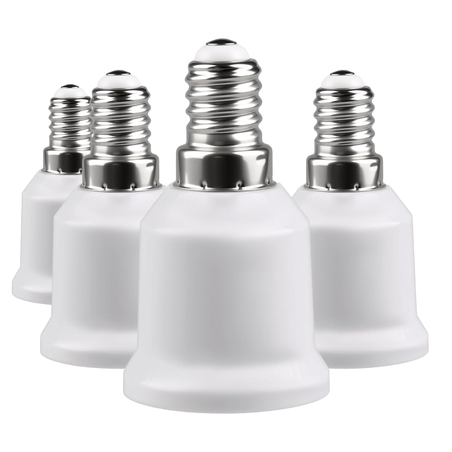 Stück E14 Auf E27 Lampensockel-adapter Lampensockeladapter Für Led-, Glüh- Und Kompaktleuchtstofflampen