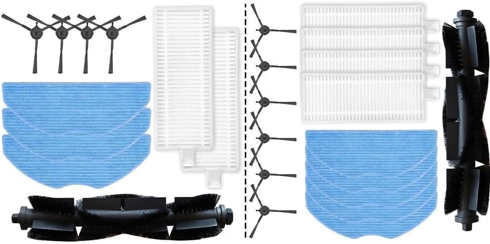 Seitenbürsten-set Für Ezviz Re4 Re5 Plus, Hocheffizienter Nylon-mikrofaserfilter, Zur Reinigung Von Bodenecken Zu Hause