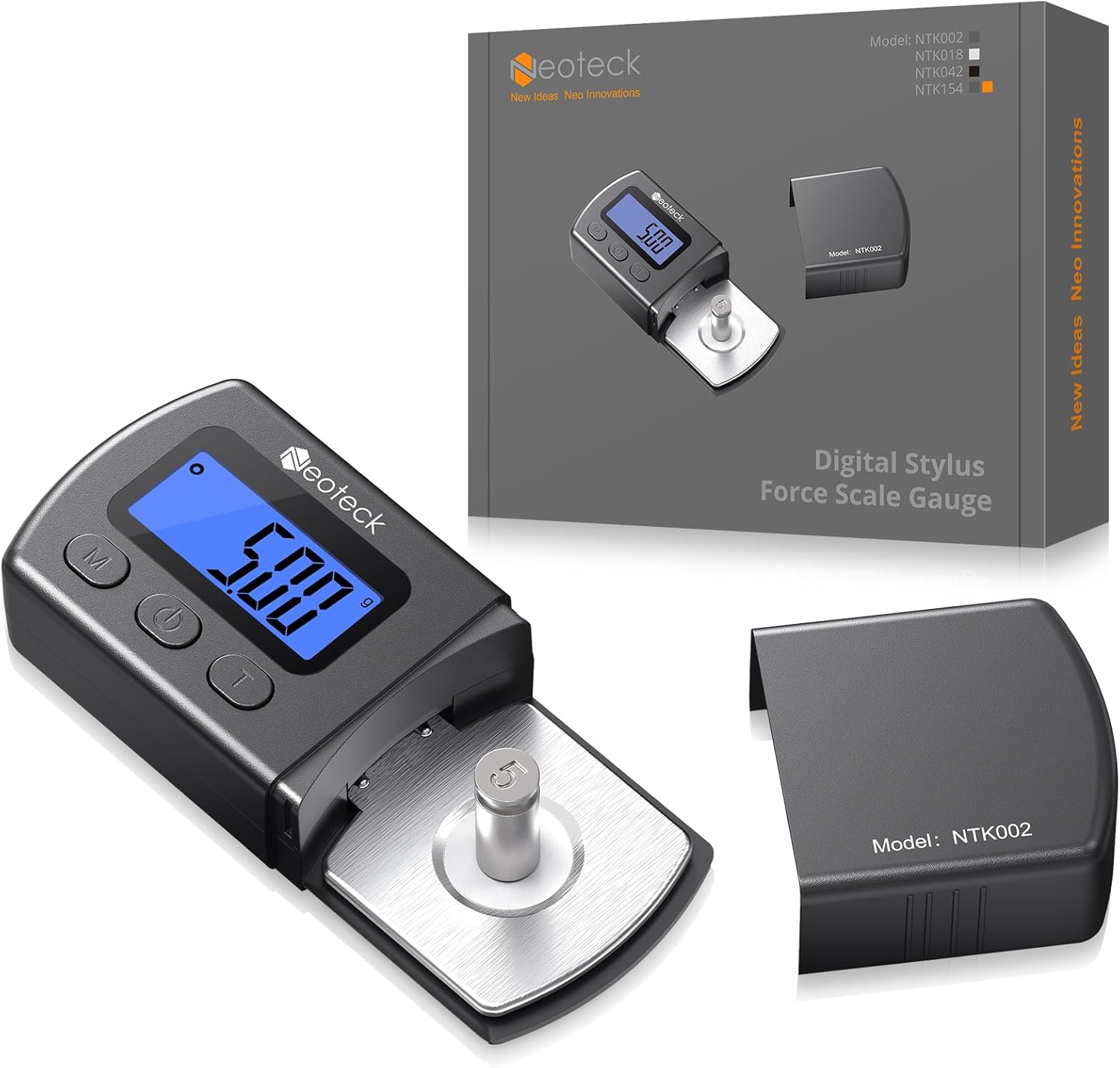 Präzisions-plattenspielerwaage 0-5 G – 0,01 G Genauigkeit, Nichtmagnetische Digitale Tonabnehmerwaage Mit Kalibriergewicht Und Hintergrundbeleuchtetem Lcd-display – Einstellbarer Druck (mm/mc/mi)