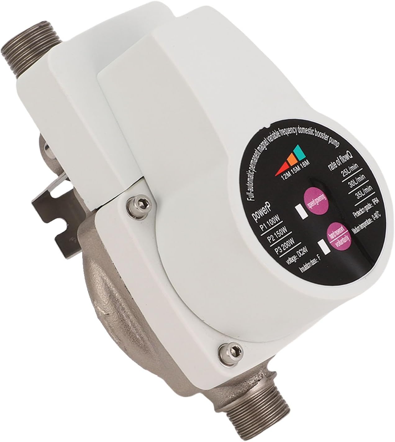 Automatische, Geräuscharme Druckerhöhungspumpe Mit 3-stufigem Bürstenlosem Motor Für Wasserhähne, Toiletten, Boiler Und Duschen (eu-stecker)