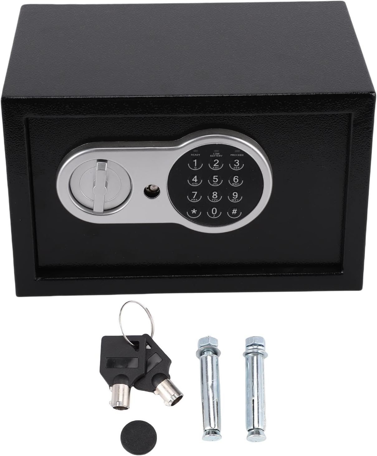 Heimtresor Mit Schlüsseln, Passwort, Tastenschloss Und Diebstahlsicherung – Mini-sicherheitsschrank Für Bargeld, Schmuck Und Reisepass