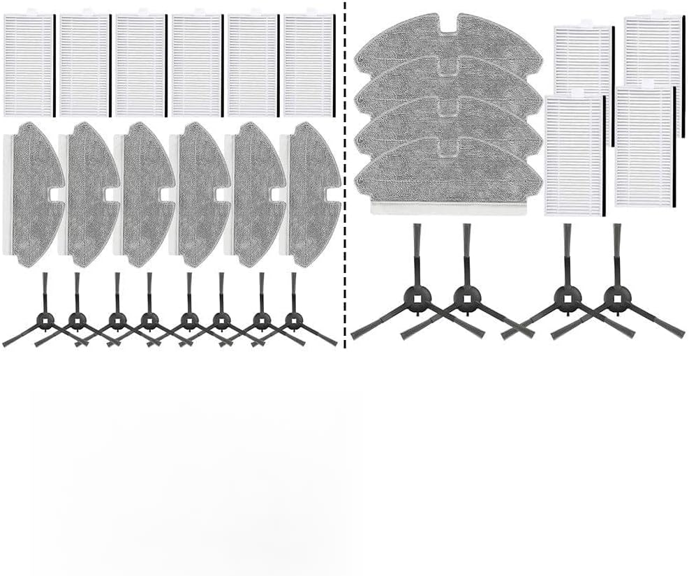 Ersatzteilset Für Mova M1, Inklusive Seitenbürste, Mopp Und Nylon-mikrofasertuch Für Eine Effektive Bodenreinigung.
