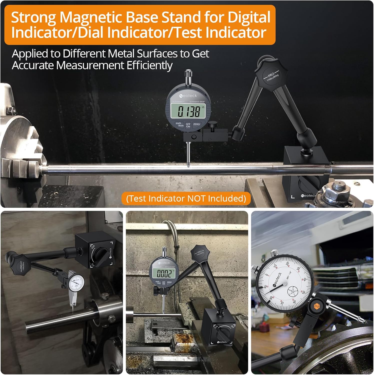 0-25,4 Mm Digitalkomparator + 80 Kg Magnetfuß-set