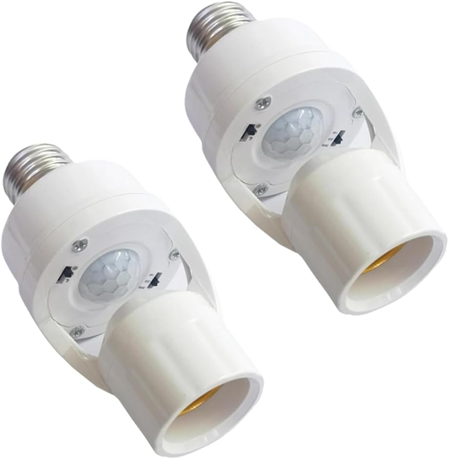 E27-lampenfassungadapter Mit Intelligentem Pir-bewegungsmelder, Radar-induktion, Automatischer Ein-/ausschaltfunktion Und Einstellbarer Infrarot-erkennung
