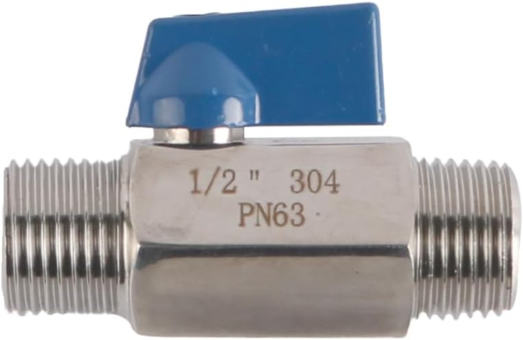 Mini-kugelhahn Aus Edelstahl, 1/2 Zoll Bsp-außengewinde Auf Außengewinde, Absperrventil