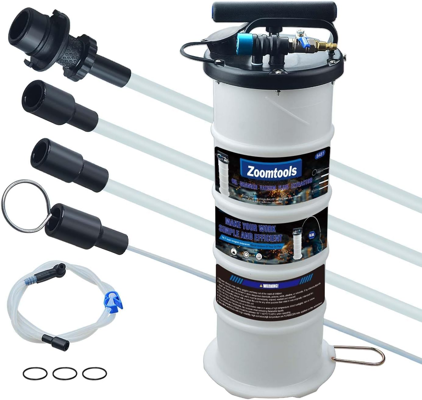 6,5-liter-druckluft-handabsauggerät – Ölablass- Und Flüssigkeitswechselpumpe – Vakuum-flüssigkeitsabsauggerät