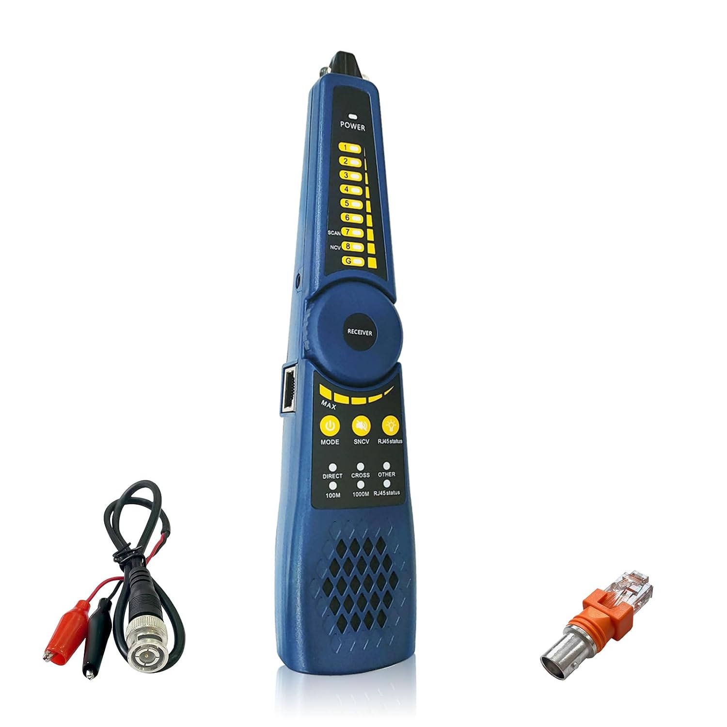 Wt255 Kabelsuchgerät, Rvv Bnc Netzwerk-/telefondetektor, Kompatibel Mit Rj45-kabeltests, Kurzschlusstests, Fehlerortung An Host-/testboxen, Kompatibel Mit Kameratestern