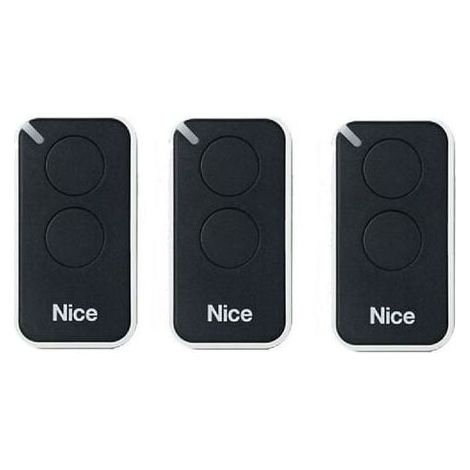 – Télécommande Émetteur Mural 2 Canaux – Compatible Motorisations Nice – Alimentation 230v – Pack De 3 Émetteurs