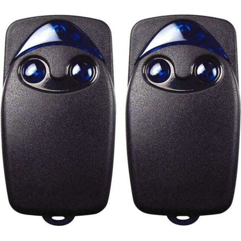 Ouvre-porte Garage - Télécommande 433,92 Mhz - Compatible Era Inti One On1 On2 Very Vr Flo1r Flo2r Inti1 - Lot De 2