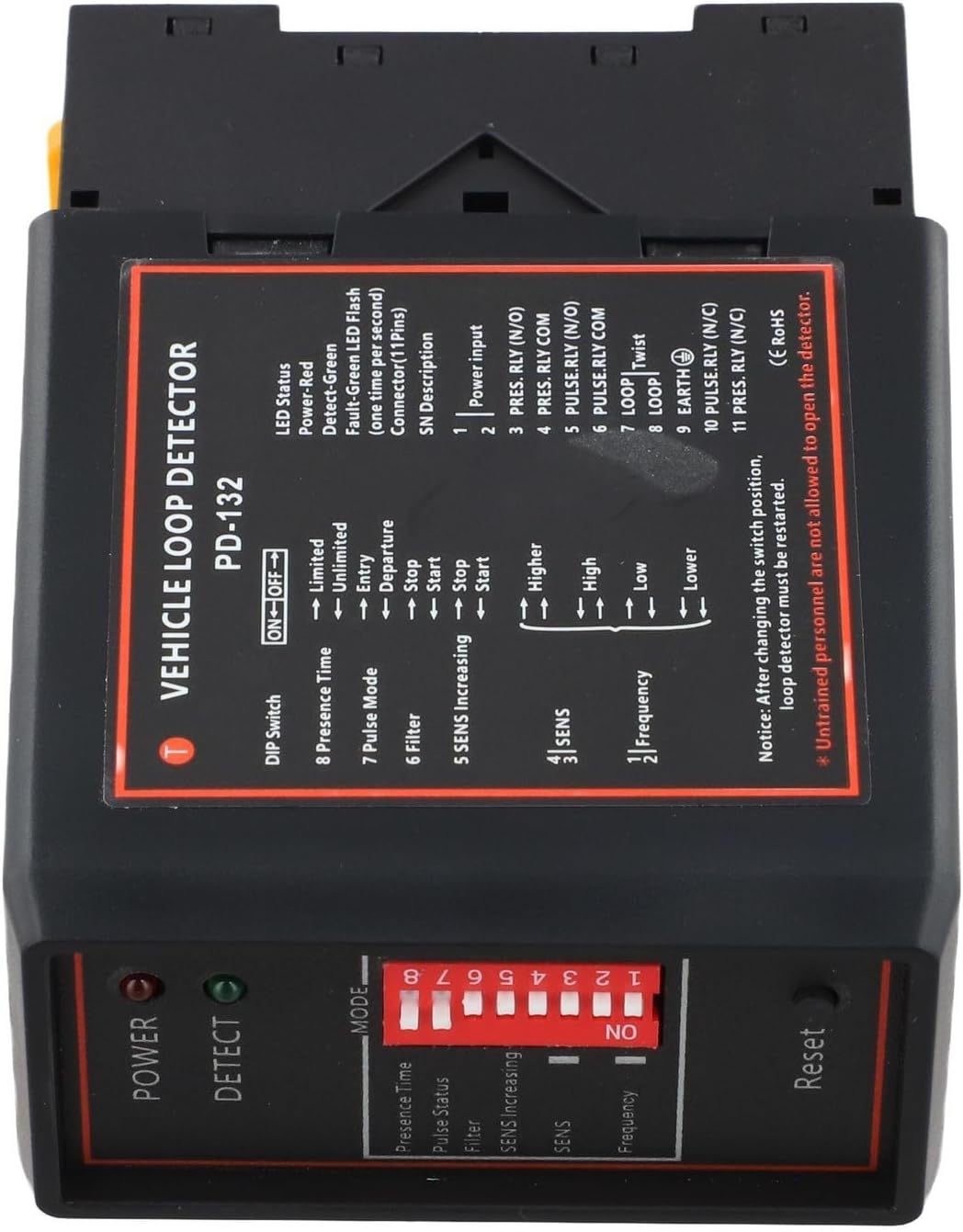 Dc12v/24v Dp132 Induktionsschleifendetektor Für Automatische Türen, Parksysteme Und Zutrittskontrollsysteme (24v)