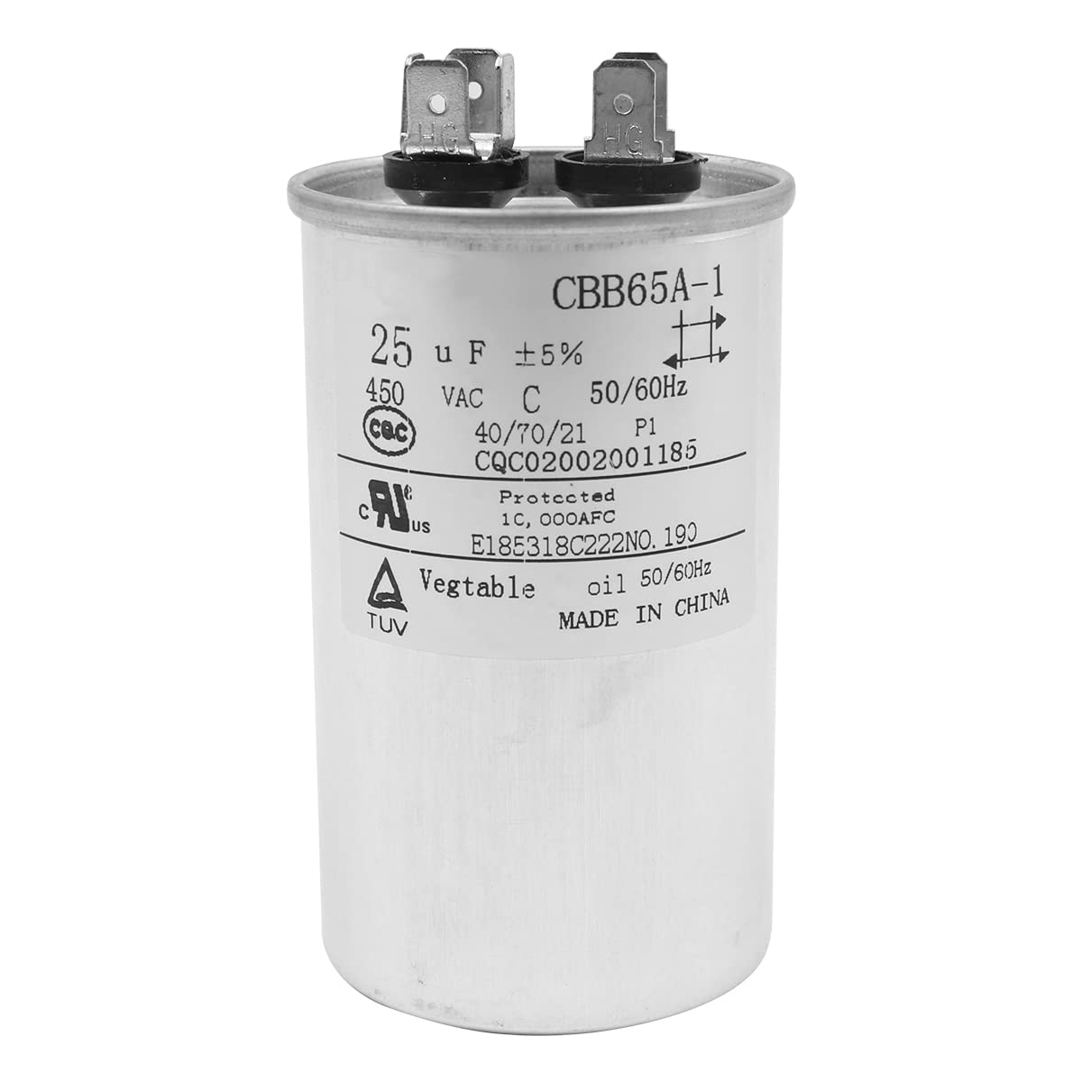 25µf Cbb65 Kondensatormotor Für Klimaanlage 450vac Sh 40/70/21 50/60hz