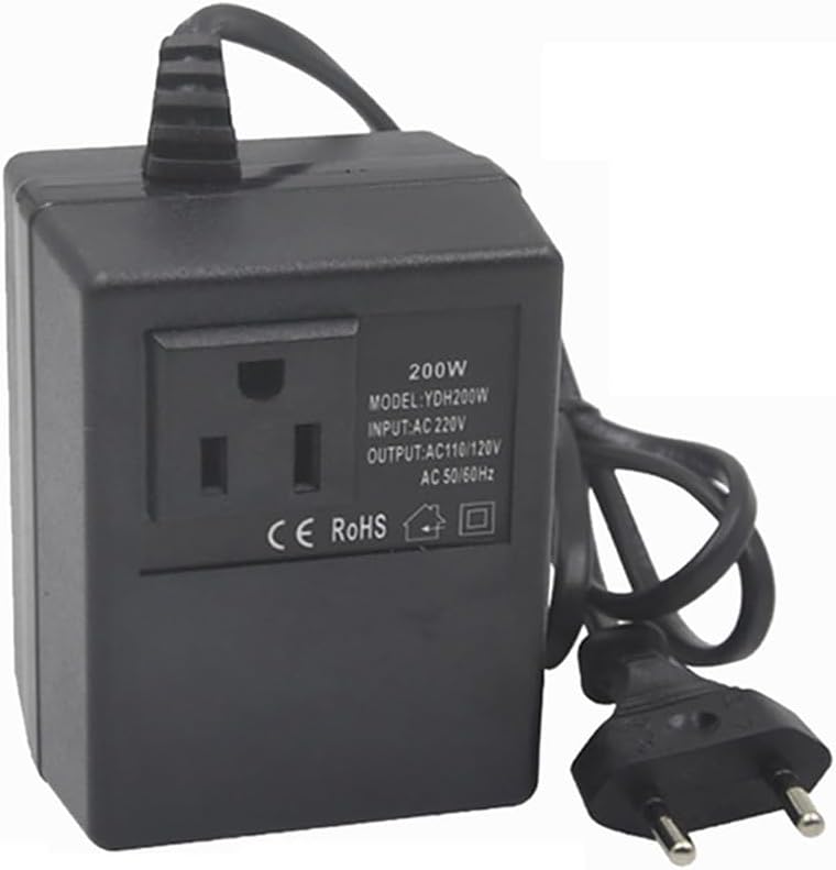 Spannungsregler/spannungswandler 220 V Auf 110 V, Abwärtstransformator/wechselrichter, 200 W, Eu-stecker