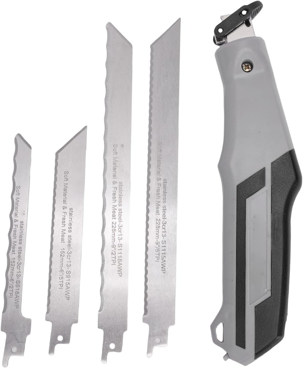 Handsägen-set, Kleines Selbstsicherndes Werkzeug, Wellenförmig, Flexibel Für Holz, Metall, Gipskarton Und Kunststoff Mit Schnellwechsel-sägeblättern