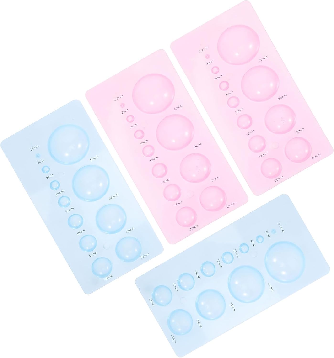 Set Mit 4 Leichten Abs-halbkugel-quilling-werkzeugen Für Diy-bastelarbeiten, Für Jungen Und Mädchen Sowie Für 3d-papierbasteln