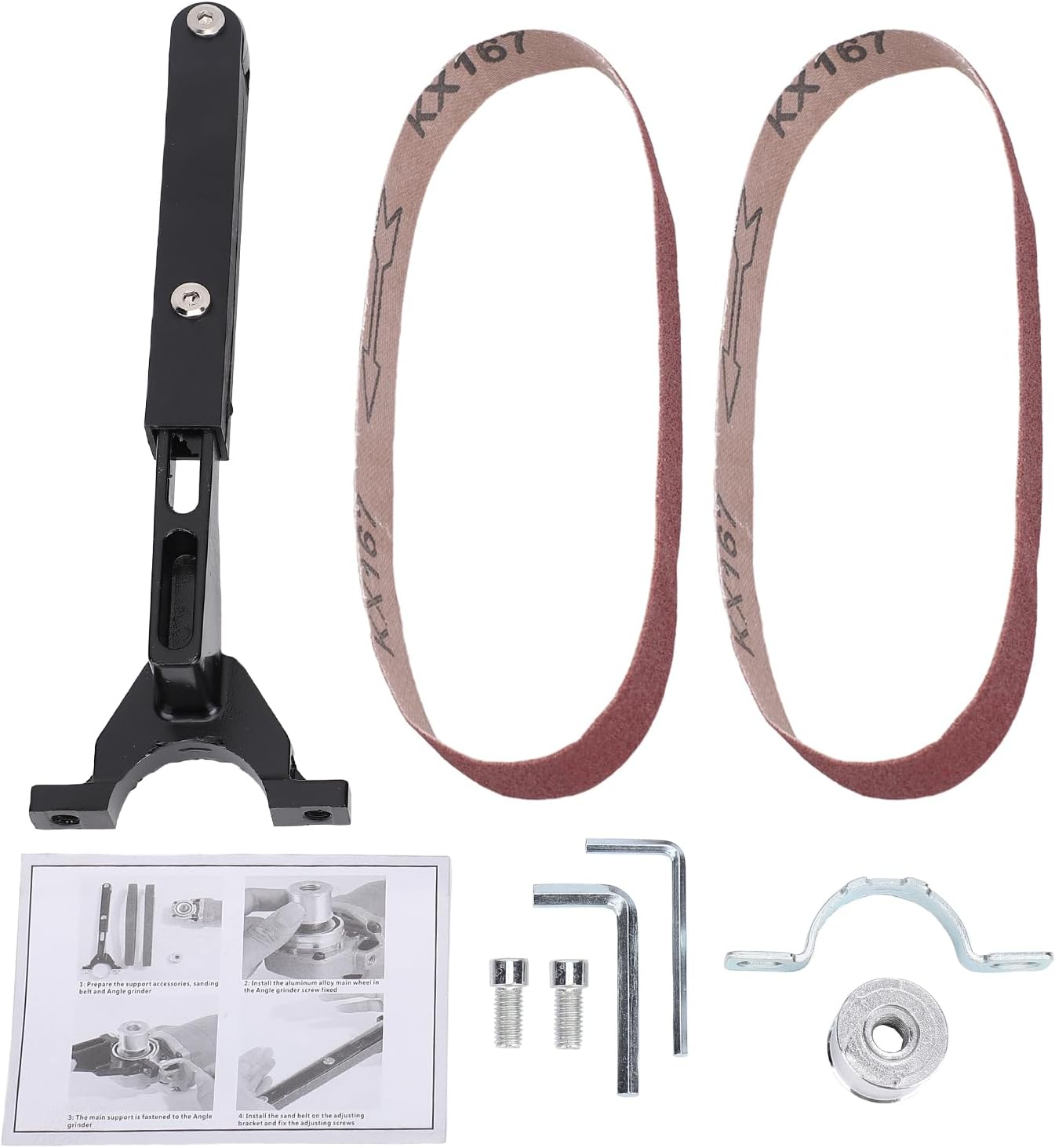 Umbausatz Für Winkelschleifer, Bandschleiferadapter Für Winkelschleifer, Zum Zubehör Umgebautes Schleifwerkzeug (für Modell 100 125)