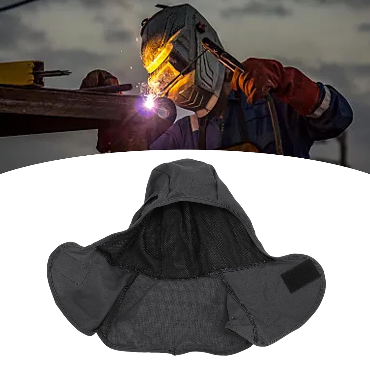 Flammhemmende Baumwoll-sturmhaube Mit Nacken- Und Schulterschutz, Vollständiger Kopf- Und Nackenschutz