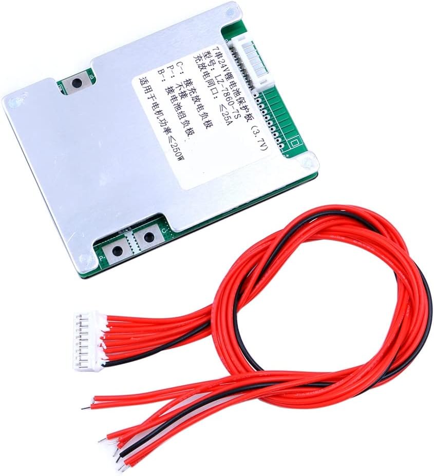 7s 24v, 25a 500w Li-ionen-schutzplatine, Lithium-akku, Bms-leiterplatten-schutzplatine Mit Balancer