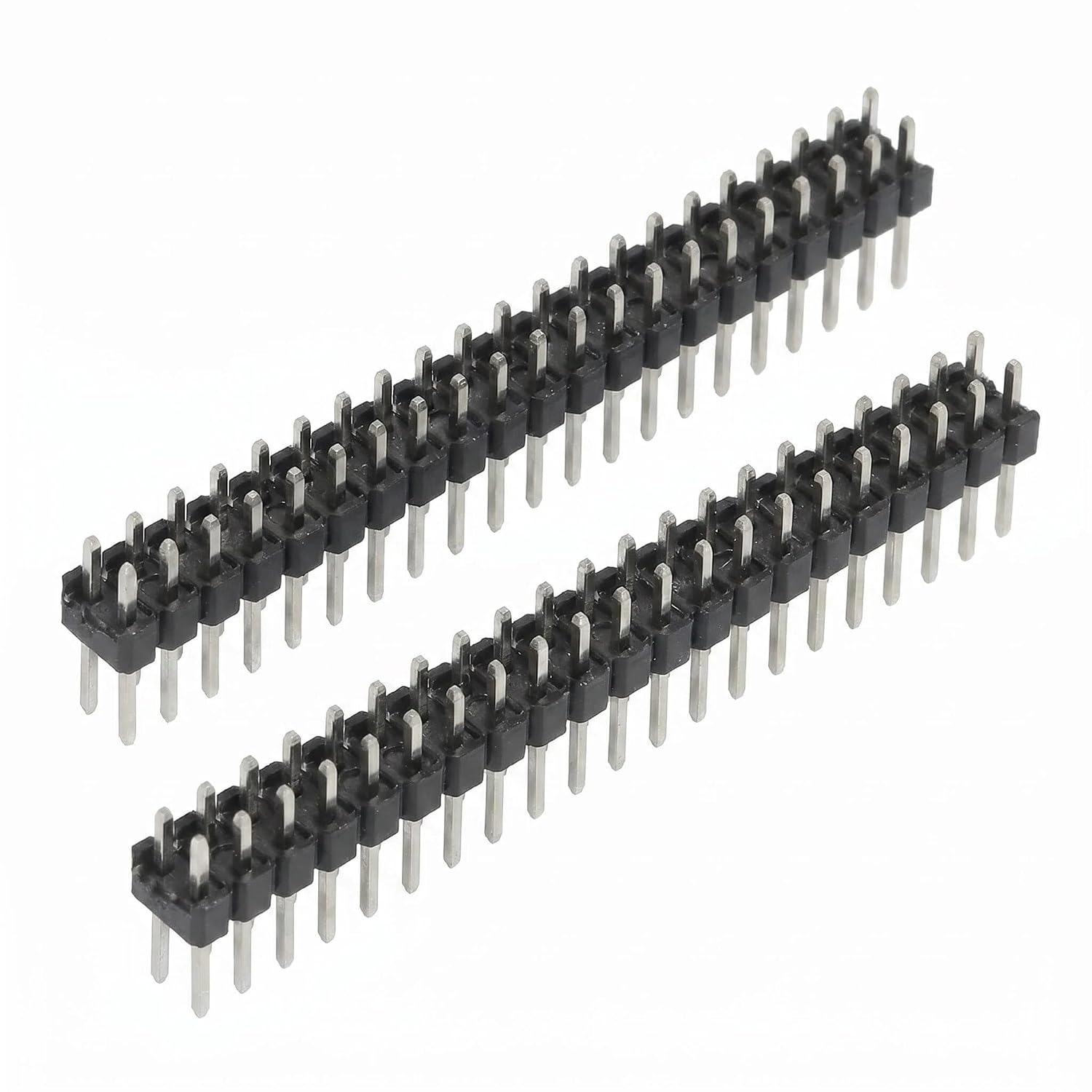 Packung Mit 20 Steckerleisten (2x20 Pins), Standard-rastermaß 2,54 Mm, Gerade, Zweireihig, Für Raspberry Pi Und Steckplatinen, Robuste Pins Für Stabiles Löten Auf Leiterplatten