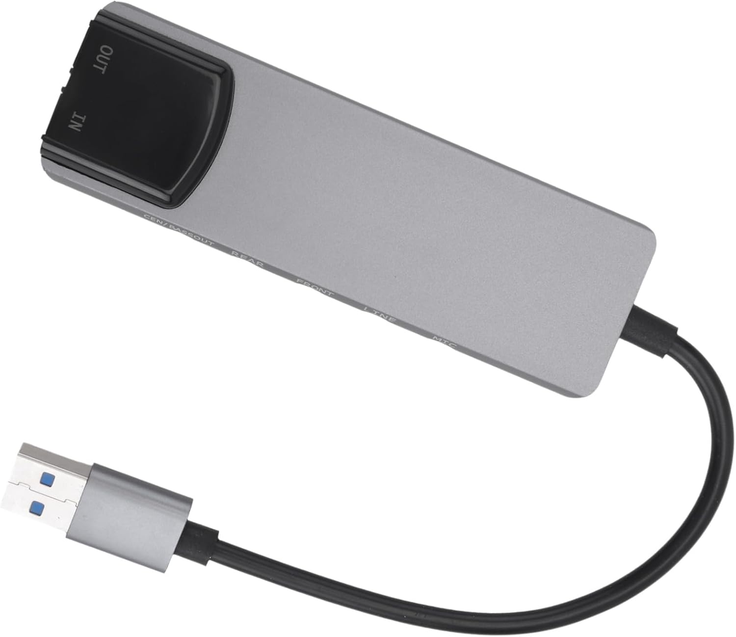 6-in-1-computer-soundkarte, Externe Usb-5.1-soundkarte, Multifunktionaler Audiokonverter Für Laptops, Aluminium-soundkarte, Einfache Installation