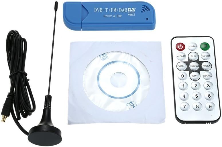 Digitaler Usb 2.0 Dvb-t Dts + Dab + Fm Tv Hdtv Tuner Receiver Stick Rtl2832u + R820t2 Unterstützt Windows 2000 / Xp/vista / Win7