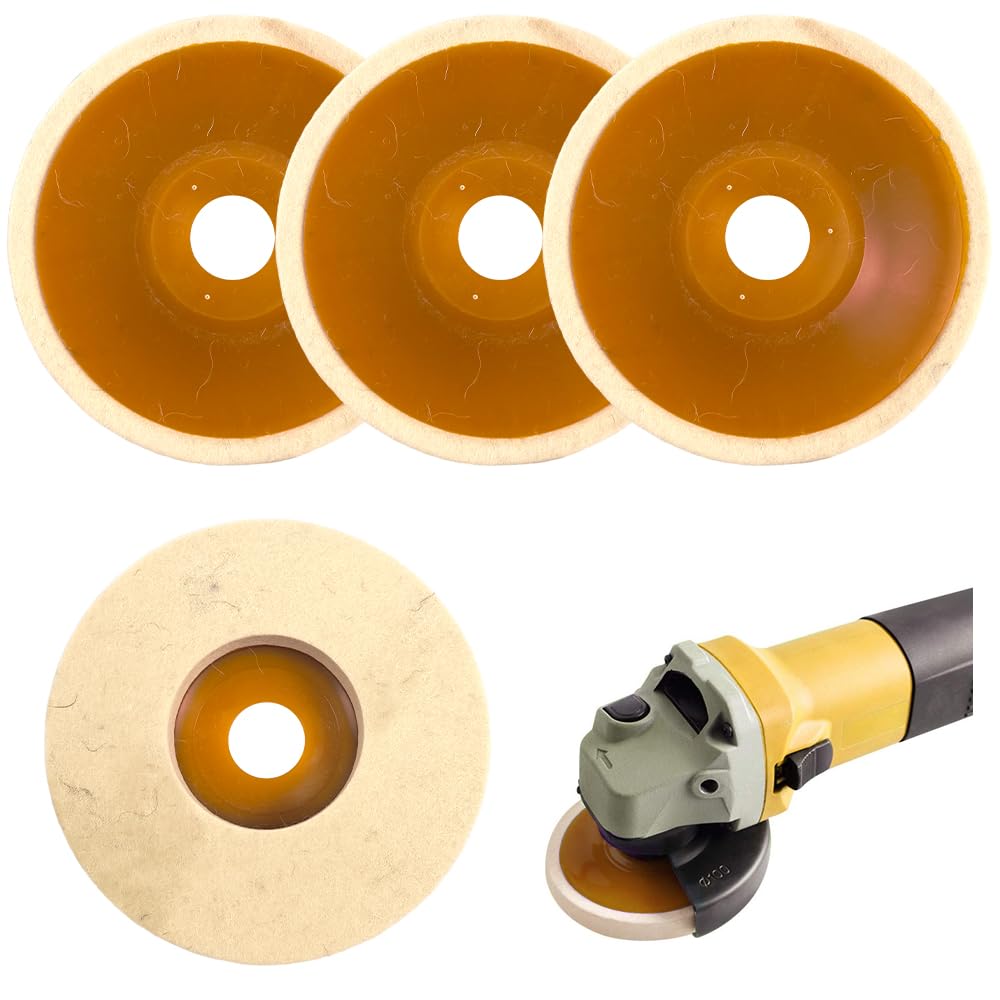 4er-set Wollpolierscheiben Für Winkelschleifer – 125 Mm – Wollpolierscheibe – Flexible Polierscheiben Für Bohrmaschinen Und Schleifmaschinen – Edelstahl Und Glas