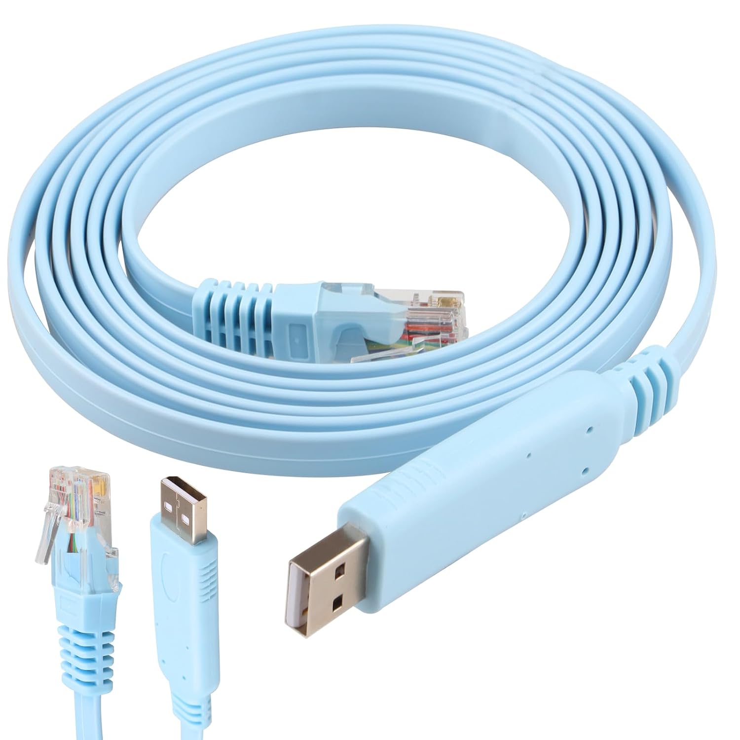 Rj45-usb-konsolenkabel Zum Anschluss Von Endgeräten An Router Und Switches, Usb-ethernet-konsolenkabel Für Cisco, Ubiquiti, Mikrotik, Windows 7- Und 8-router, Access Points, Switches, Router, 1,8 M