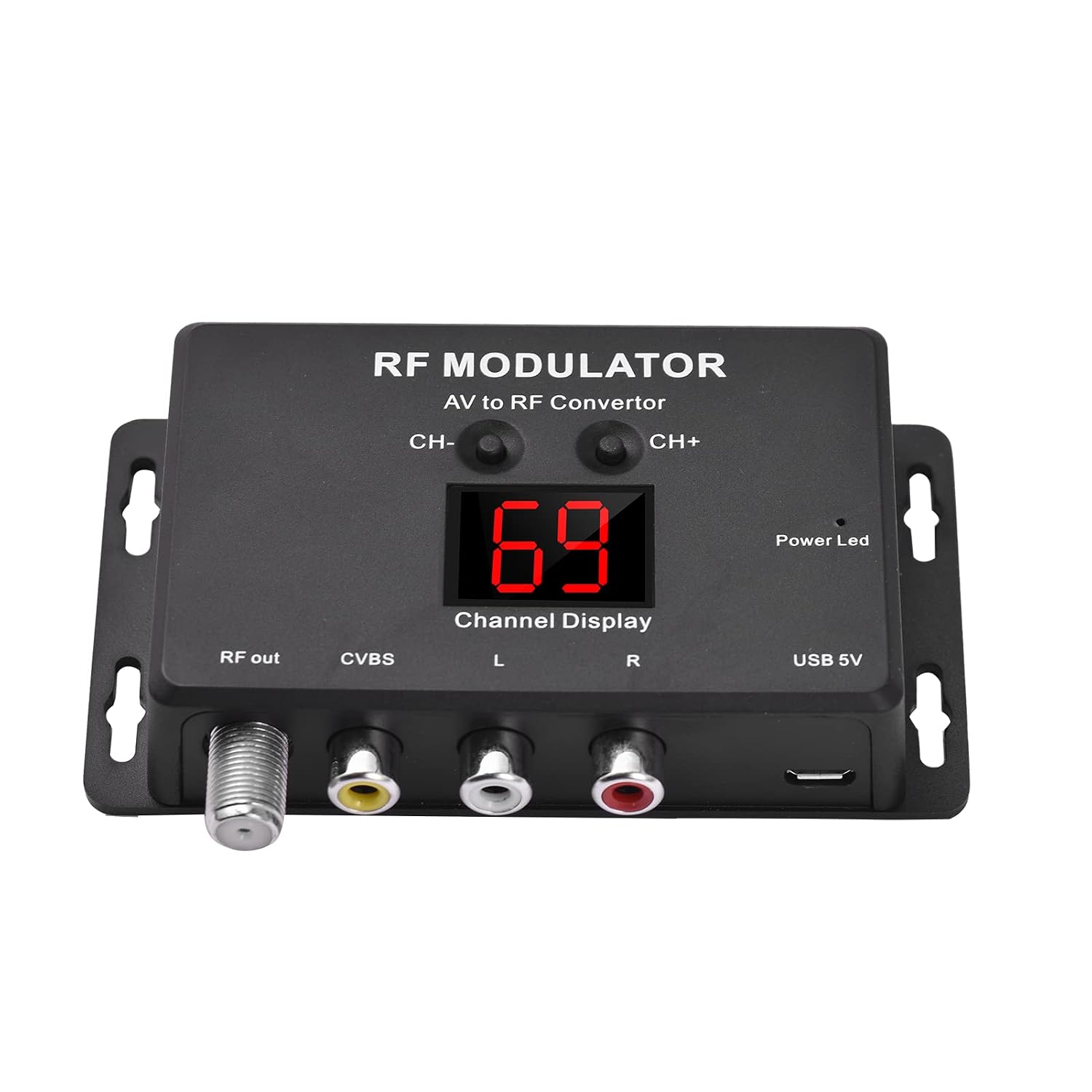 Hf-modulator M60, Verbesserte Stabilität, Av-zu-hf-wandler Für Fernsehübertragungen, 75 Ω Impedanz