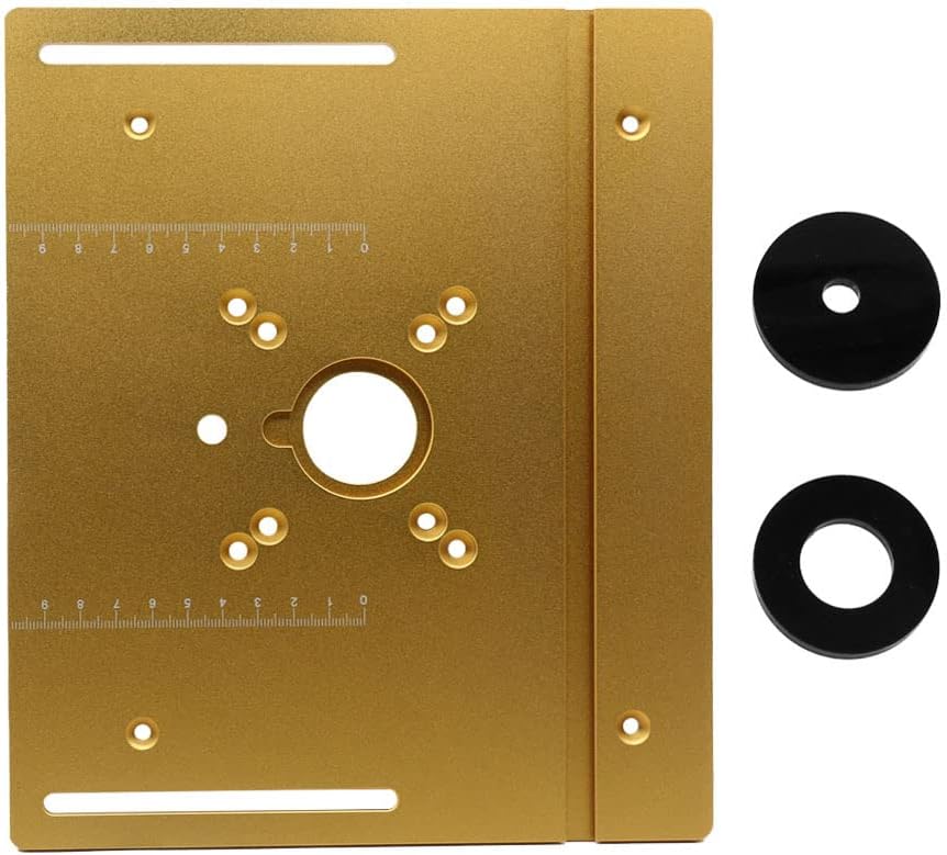 Frästisch-einlegeplatte, Robustes Gravierwerkzeug Für Die Holzbearbeitung Mit Elektrischem Schneidemechanismus, 4er-set Aus Aluminiumlegierung (nur Platte)
