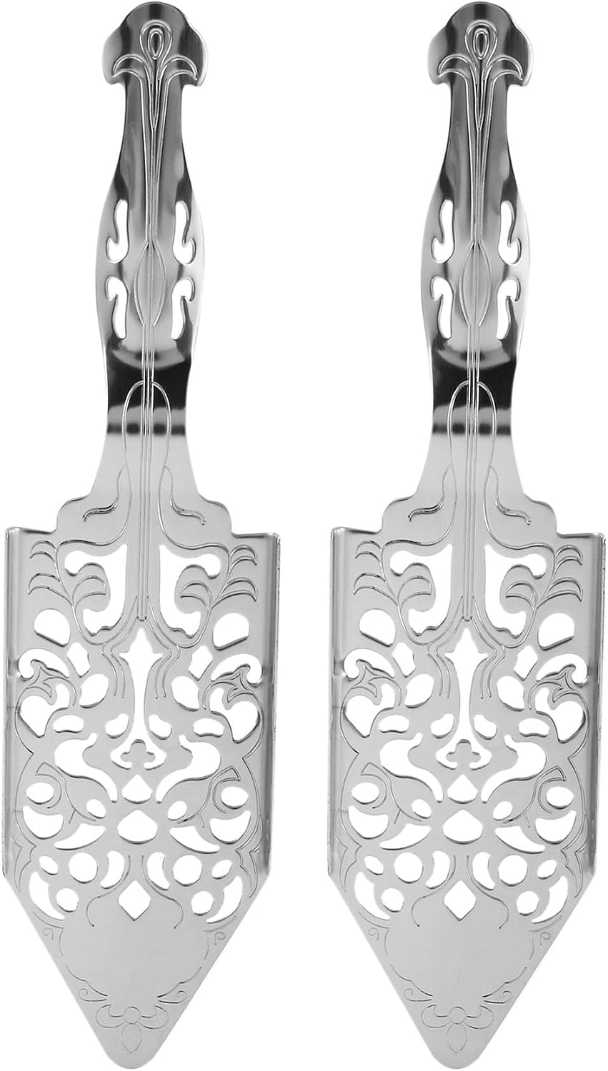 2-teiliges Absinth-löffelset, Absinth-cocktaillöffel Aus Edelstahl, Gotisches Absinth-set, Tropflöffel