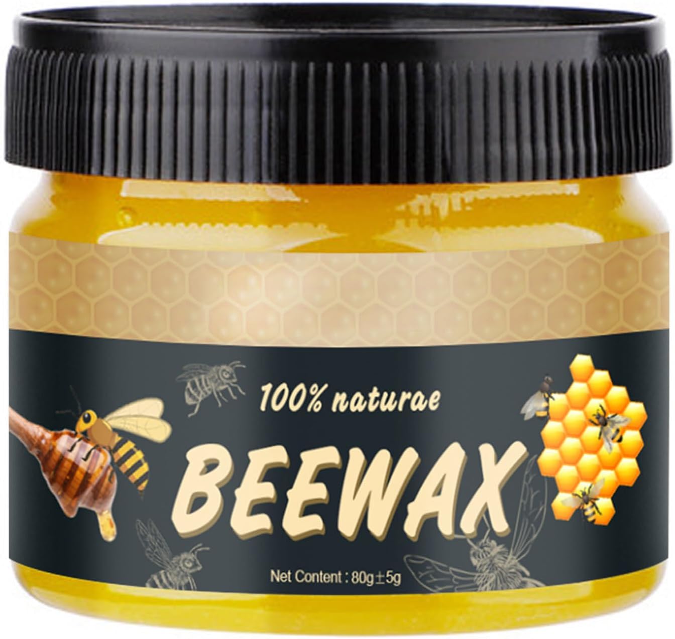 Holzmöbelreiniger, Bienenwachs, Polierwachs Für Teakholz, Antike Und Moderne Möbel, 40 G (80 G)