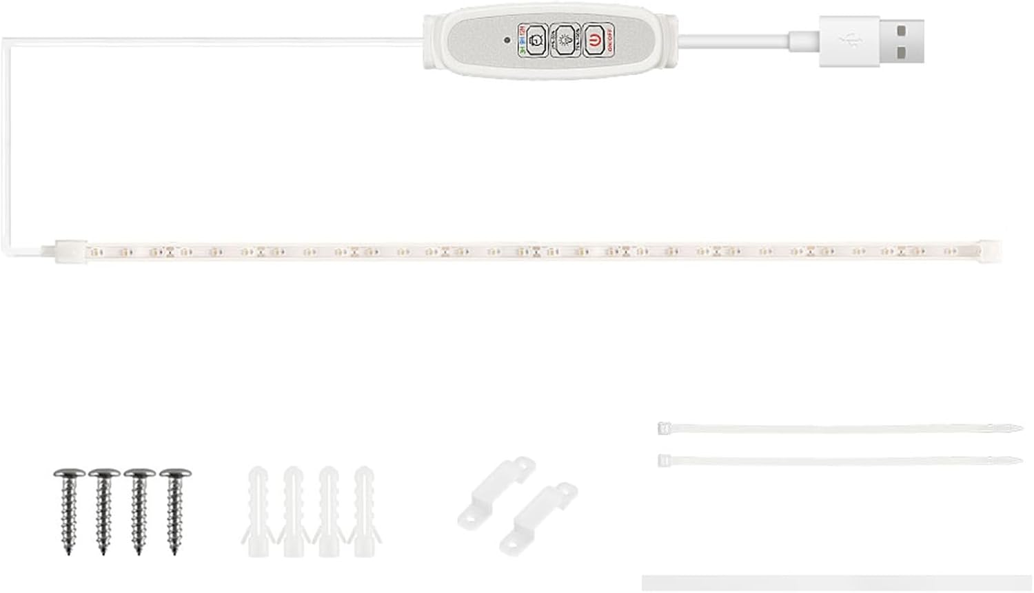 Vollspektrum-led-pflanzenlampe, 4 Dimmstufen, Intelligenter Timer Für Zimmerpflanzen, Hydrokultur (50 Cm, 1 Streifen)