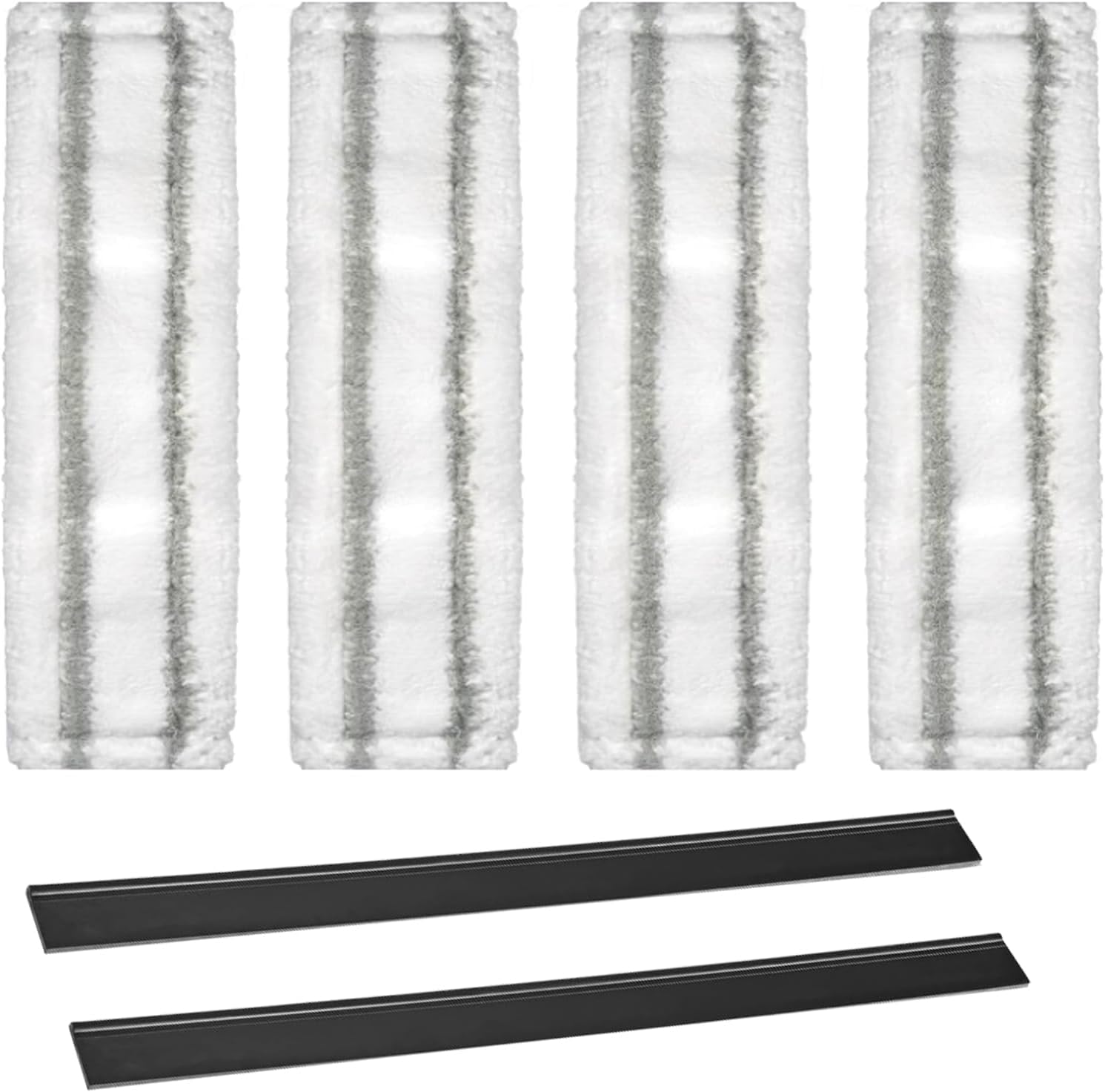 6-teiliges Mikrofasertuch-set Für Kärcher Wv1, Mikrofaser-fensterputztücher Für Kärcher, Mit 250-mm-fensterputzklingen Für Kärcher Wv1