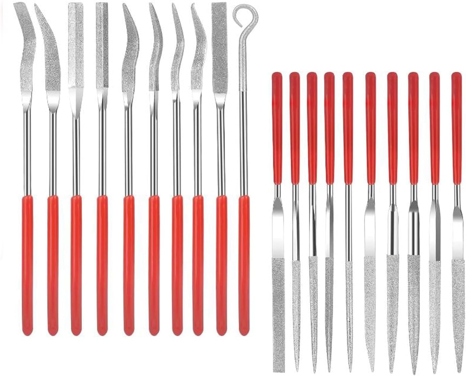 20-teiliges Metallfeilen-set, Mini-diamantnadelfeilen, Präzisionsfeilen-set, Präzisionsfeilen Für Glas, Stein Und Holz, Robust Und Langlebig