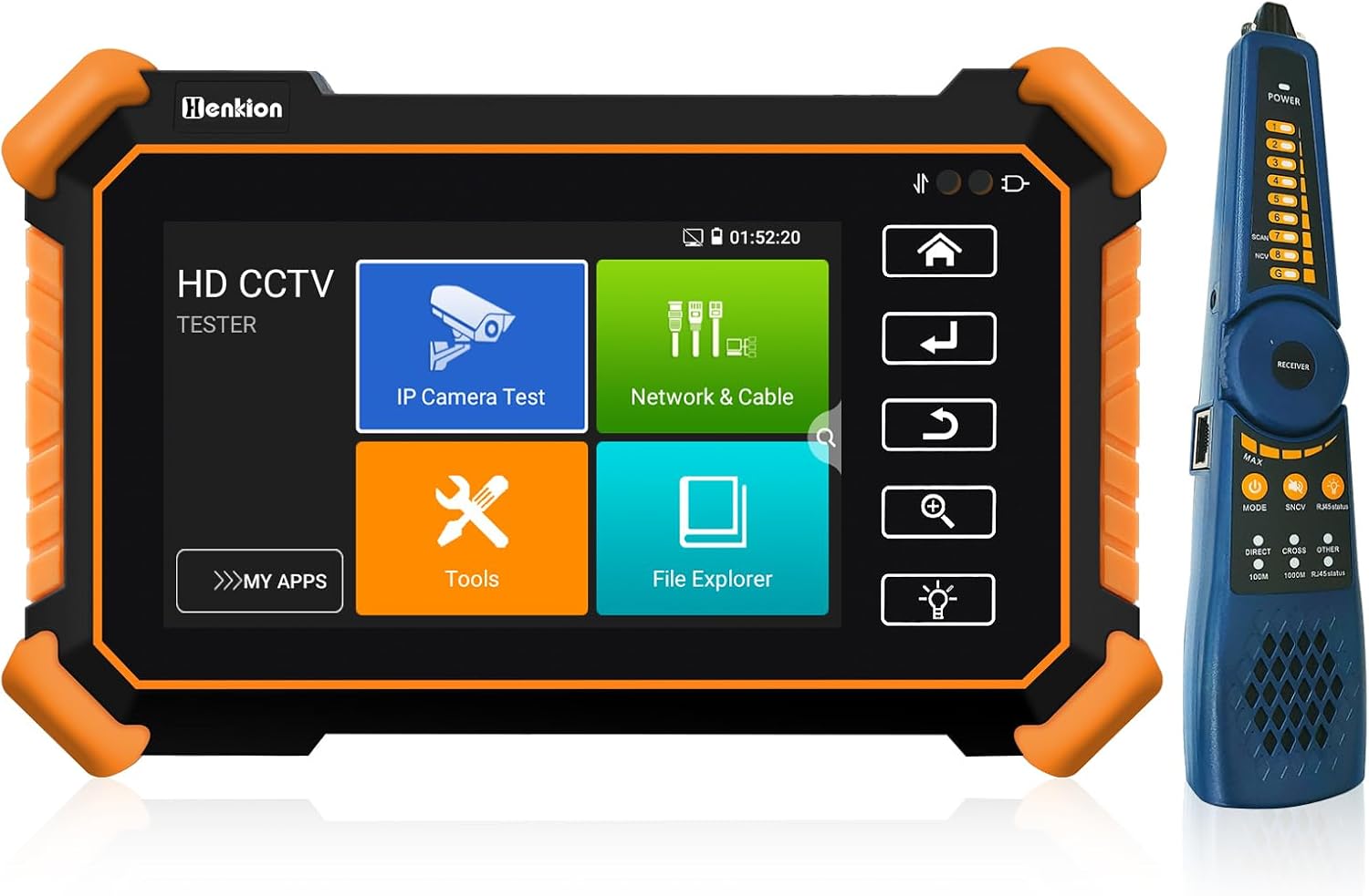 Ip-cctv-videoüberwachungstester Ipc-1900c Plus 4k 8mp 8k 32mp Ip-kameratester-monitor 4-zoll-touchscreen-cctv-tester Unterstützt Poe, Wlan, Dc12v/3a-ausgang Mit Kabelverfolgung
