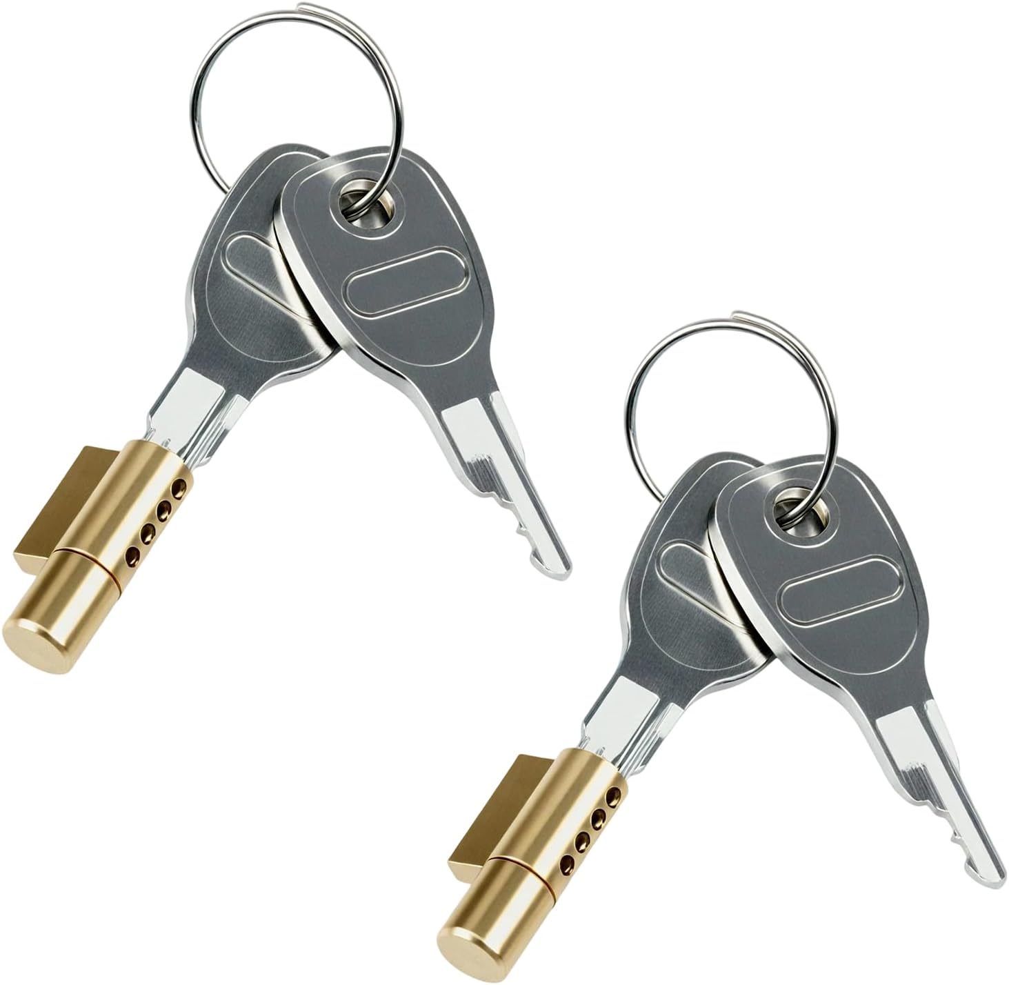 2-teiliges Anhängerschloss-set, Diebstahlsicherung Für Anhänger Mit 4 Schlüsseln, Steckschloss Für Anhängerkupplung, Diebstahlsicherung Für Anhänger, Kompatibel Mit Anhängern Von Earth, Daxara Und May