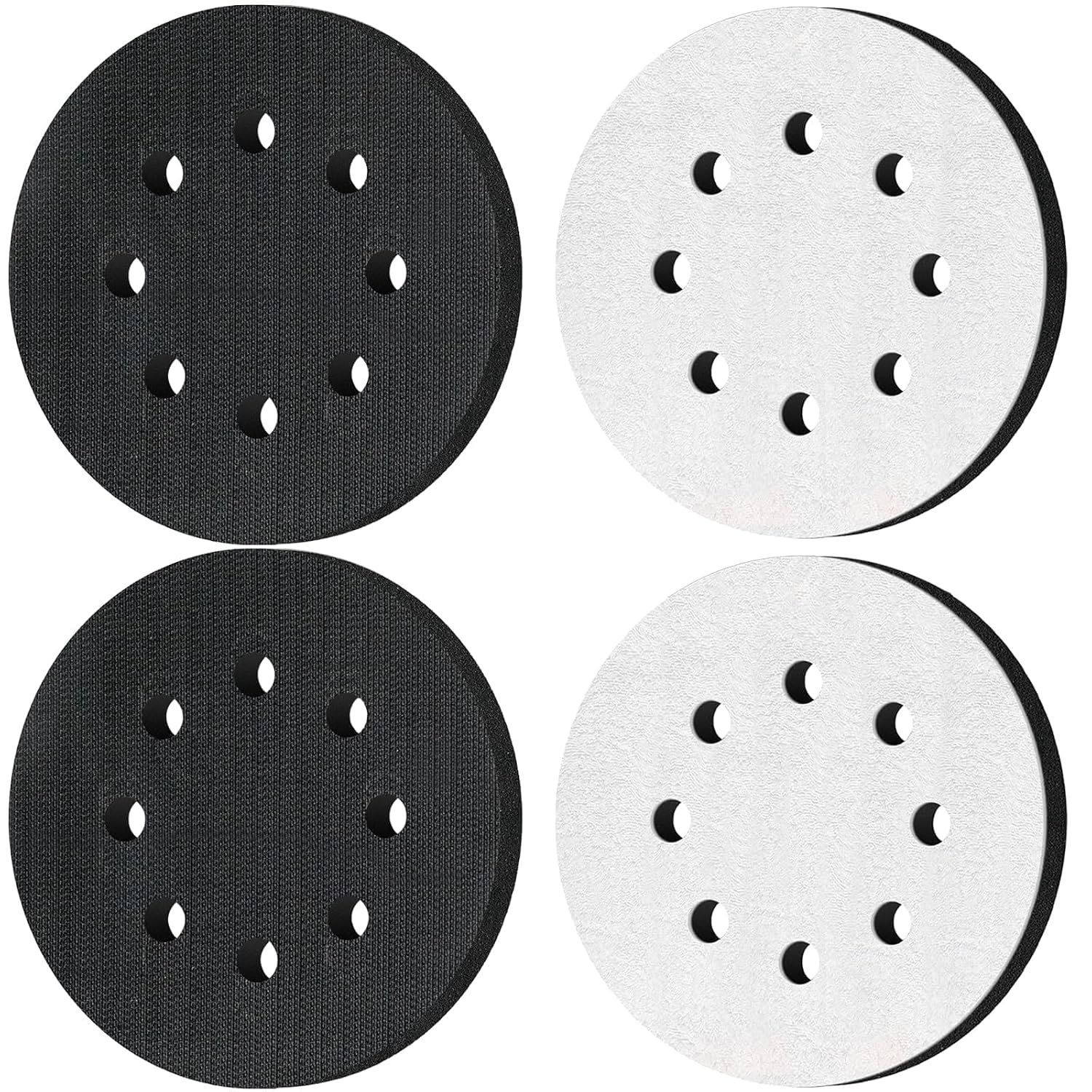 Stück 125 Mm 8-loch-schleifpads Aus Schaumstoff, Weiche Schleifpads Für Pneumatische/elektrische Poliermaschinen Und Saugschleifer