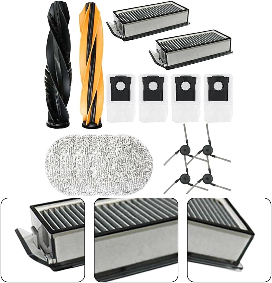 Ersatzzubehörset Für Den Saugroboter Dream L40s Pro Ultra L40s Ultra Mit Haupt- Und Seitenbürste, Filter, Reinigungstuch Und Staubbeuteln
